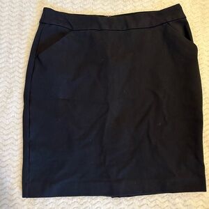 J. Crew Black Pencil Skirt Knee-Length Workwear
